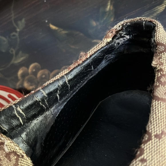 VTG Gucci Fashion GG Monogram Canvas Velcro Sneakers size 46 - Picture 13 of 16